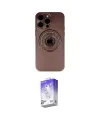 ieg™ iPhone 13 Pro Max Kılıf Eksen Klasik Prime - Siyah Bilvis 5in1 3D Magic Cam Ekran Koruyucu