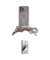 ieg™ iPhone 13 Pro Max Kılıf Eksen Özel Seri - Siyah Bilvis 3D Mat Cam Ekran Koruyucu