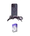 ieg™ iPhone 13 Pro Max Kılıf Eksen Özel Seri - Siyah Bilvis 5in1 3D Magic Cam Ekran Koruyucu