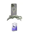 ieg™ iPhone 13 Pro Max Kılıf Eksen Özel Seri - Siyah Bilvis 5in1 5D Magic Hayalet Cam Ekran Koruyucu
