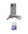 ieg™ iPhone 13 Pro Max Kılıf Eksen Özel Seri - Siyah Bilvis 5in1 5D Magic Hayalet Cam Ekran Koruyucu
