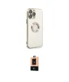 ieg™ iPhone 13 Pro Max Kılıf İz Form Serisi - Şeffaf Maxco Cam Ekran Koruyucu