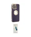 ieg™ iPhone 13 Pro Max Kılıf İz Form Serisi - Şeffaf Pasifik Cam Ekran Koruyucu