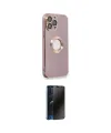 ieg™ iPhone 13 Pro Max Kılıf İz Form Serisi - Siyah 3D Antistatik Hayalet Cam Ekran Koruyucu