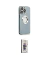 ieg™ iPhone 13 Pro Max Kılıf İz Form Serisi - Siyah Bilvis 3D Cam Ekran Koruyucu