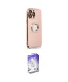 ieg™ iPhone 13 Pro Max Kılıf İz Form Serisi - Siyah Bilvis 5in1 3D Magic Cam Ekran Koruyucu