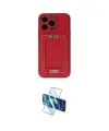 ieg™ iPhone 13 Pro Max Kılıf Kozmos Minimal Prime - Siyah 3D Antistatik Cam Ekran Koruyucu