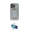 ieg™ iPhone 13 Pro Max Kılıf Kozmos Minimal Prime - Siyah 3D Antistatik Cam Ekran Koruyucu