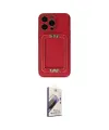 ieg™ iPhone 13 Pro Max Kılıf Kozmos Minimal Prime - Siyah Bilvis 3D Mat Cam Ekran Koruyucu