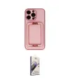 ieg™ iPhone 13 Pro Max Kılıf Kozmos Minimal Prime - Siyah Bilvis 3D Mat Cam Ekran Koruyucu