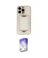 ieg™ iPhone 13 Pro Max Kılıf Kozmos Minimal Prime - Siyah Bilvis 5in1 3D Magic Cam Ekran Koruyucu