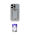 ieg™ iPhone 13 Pro Max Kılıf Kozmos Minimal Prime - Siyah Bilvis 5in1 3D Magic Cam Ekran Koruyucu