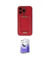 ieg™ iPhone 13 Pro Max Kılıf Kozmos Minimal Prime - Siyah Bilvis 5in1 5D Magic Hayalet Cam Ekran Koruyucu