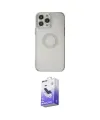 ieg™ iPhone 13 Pro Max Kılıf Kutup Klasik - Siyah Bilvis 5in1 5D Magic Hayalet Cam Ekran Koruyucu