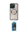 ieg™ iPhone 13 Pro Max Kılıf Kutup Modern - Siyah 18D Cam Ekran Koruyucu