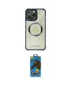 ieg™ iPhone 13 Pro Max Kılıf Kutup Modern - Siyah 18D Cam Ekran Koruyucu