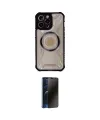 ieg™ iPhone 13 Pro Max Kılıf Kutup Modern - Siyah 3D Antistatik Hayalet Cam Ekran Koruyucu