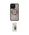 ieg™ iPhone 13 Pro Max Kılıf Kutup Modern - Siyah 6D Mat Seramik Hayalet Nano Ekran Koruyucu