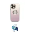 ieg™ iPhone 13 Pro Max Kılıf Kutup Yansıma Özel Seri - Siyah 3D Antistatik Cam Ekran Koruyucu