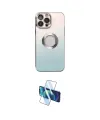 ieg™ iPhone 13 Pro Max Kılıf Kutup Yansıma Özel Seri - Siyah 3D Antistatik Cam Ekran Koruyucu