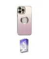 ieg™ iPhone 13 Pro Max Kılıf Kutup Yansıma Özel Seri - Siyah Bilvis 5in1 3D Magic Cam Ekran Koruyucu