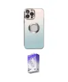ieg™ iPhone 13 Pro Max Kılıf Kutup Yansıma Özel Seri - Siyah Bilvis 5in1 3D Magic Cam Ekran Koruyucu