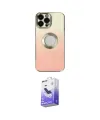 ieg™ iPhone 13 Pro Max Kılıf Kutup Yansıma Özel Seri - Siyah Bilvis 5in1 5D Magic Hayalet Cam Ekran Koruyucu