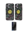 ieg™ iPhone 13 Pro Max Kılıf Nova Doku Koleksiyonu - Siyah 3D Antistatik Hayalet Cam Ekran Koruyucu