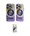 ieg™ iPhone 13 Pro Max Kılıf Nova Doku Koleksiyonu - Siyah Bilvis 3D Mat Cam Ekran Koruyucu