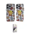 ieg™ iPhone 13 Pro Max Kılıf Nova Doku Koleksiyonu - Siyah Bilvis 3D Mat Cam Ekran Koruyucu
