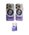 ieg™ iPhone 13 Pro Max Kılıf Nova Doku Koleksiyonu - Siyah Bilvis 5in1 5D Magic Hayalet Cam Ekran Koruyucu