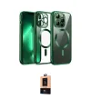ieg™ iPhone 13 Pro Max Kılıf Nova Işık Özel Seri - Şeffaf Maxco Cam Ekran Koruyucu