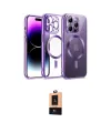 ieg™ iPhone 13 Pro Max Kılıf Nova Işık Özel Seri - Şeffaf Maxco Cam Ekran Koruyucu