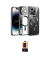 ieg™ iPhone 13 Pro Max Kılıf Nova Işık Özel Seri - Şeffaf Maxco Cam Ekran Koruyucu