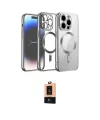 ieg™ iPhone 13 Pro Max Kılıf Nova Işık Özel Seri - Şeffaf Maxco Cam Ekran Koruyucu