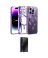 ieg™ iPhone 13 Pro Max Kılıf Nova Işık Özel Seri - Siyah 3D Antistatik Hayalet Cam Ekran Koruyucu