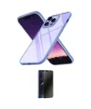 ieg™ iPhone 13 Pro Max Kılıf Nova Işık Serisi - Siyah 3D Antistatik Hayalet Cam Ekran Koruyucu