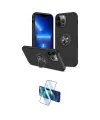 ieg™ iPhone 13 Pro Max Kılıf Odak Form Prime - Siyah 3D Antistatik Cam Ekran Koruyucu