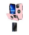 ieg™ iPhone 13 Pro Max Kılıf Odak Form Prime - Siyah 3D Antistatik Hayalet Cam Ekran Koruyucu