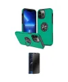 ieg™ iPhone 13 Pro Max Kılıf Odak Form Prime - Siyah 3D Antistatik Hayalet Cam Ekran Koruyucu