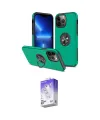 ieg™ iPhone 13 Pro Max Kılıf Odak Form Prime - Siyah Bilvis 5in1 3D Magic Cam Ekran Koruyucu