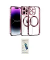 ieg™ iPhone 13 Pro Max Kılıf Pusula Form - Şeffaf Pasifik Cam Ekran Koruyucu