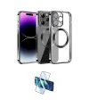 ieg™ iPhone 13 Pro Max Kılıf Pusula Form - Siyah 3D Antistatik Cam Ekran Koruyucu