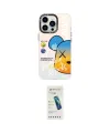 ieg™ iPhone 13 Pro Max Kılıf Siluet Çizgi Koleksiyonu - Şeffaf Pasifik Cam Ekran Koruyucu