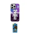 ieg™ iPhone 13 Pro Max Kılıf Siluet Çizgi Koleksiyonu - Siyah 18D Cam Ekran Koruyucu