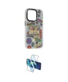 ieg™ iPhone 13 Pro Max Kılıf Siluet Çizgi Koleksiyonu - Siyah 3D Antistatik Cam Ekran Koruyucu