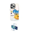ieg™ iPhone 13 Pro Max Kılıf Siluet Çizgi Koleksiyonu - Siyah 3D Antistatik Cam Ekran Koruyucu