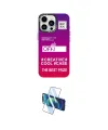ieg™ iPhone 13 Pro Max Kılıf Siluet Çizgi Koleksiyonu - Siyah 3D Antistatik Cam Ekran Koruyucu