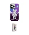 ieg™ iPhone 13 Pro Max Kılıf Siluet Çizgi Koleksiyonu - Siyah Bilvis 3D Cam Ekran Koruyucu