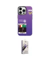 ieg™ iPhone 13 Pro Max Kılıf Siluet Çizgi Koleksiyonu - Siyah Bilvis 3D Mat Cam Ekran Koruyucu